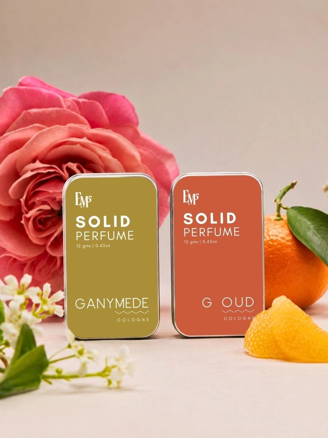 EM5 Solid 2-Pcs Ganymede & G Oud Long Lasting Perfume - 12g Each