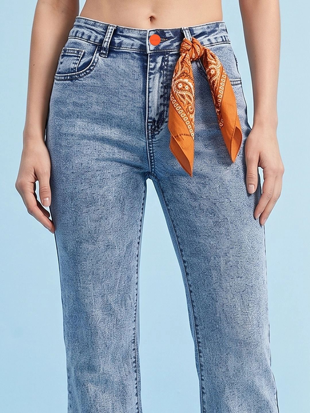 Women Comfort High-Rise Stretchable Jeans 4