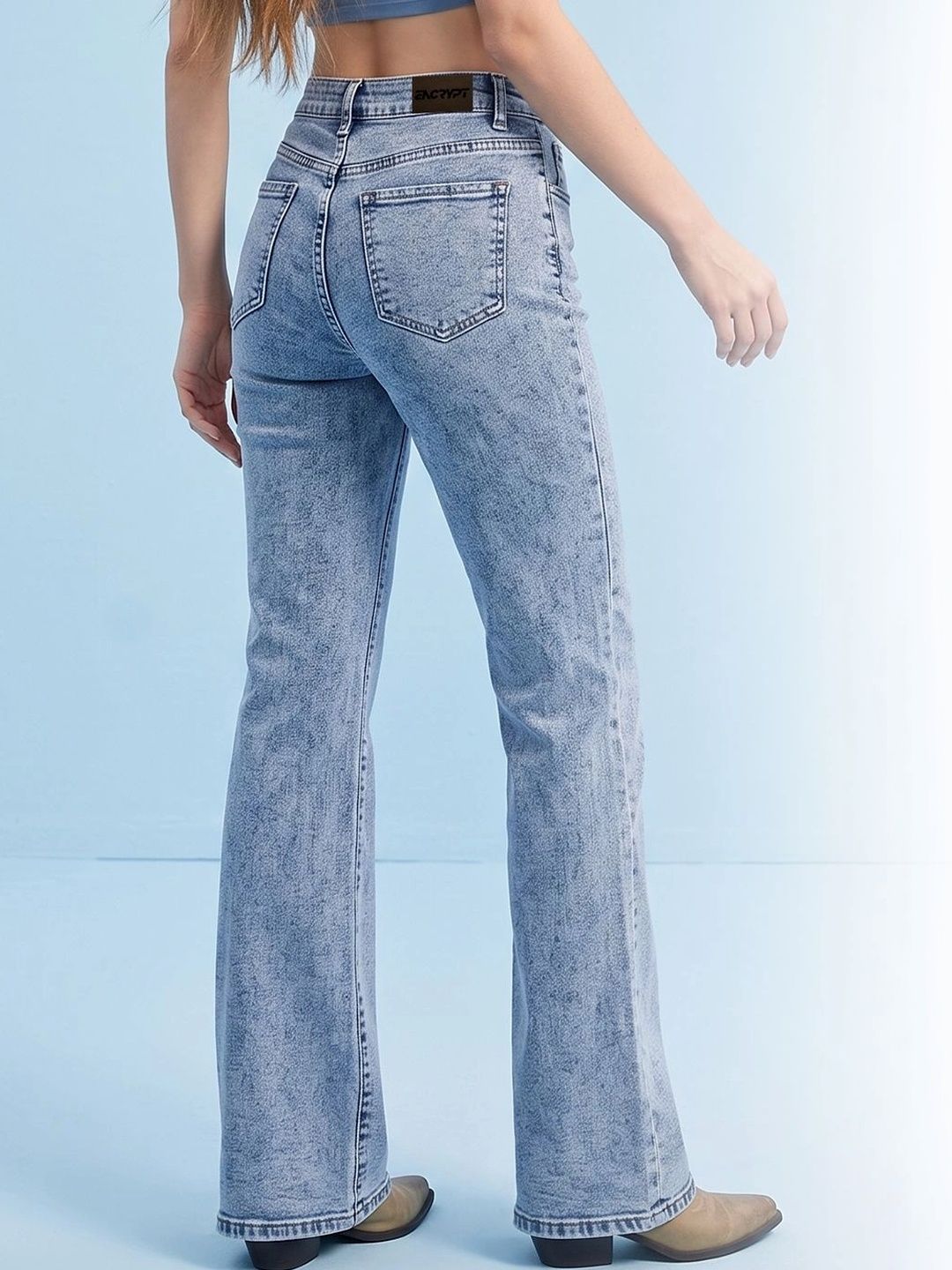 Women Comfort High-Rise Stretchable Jeans 5