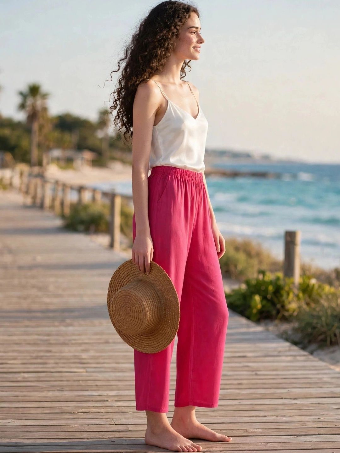 Women Comfortable Wide Leg Flared Palazzo 3