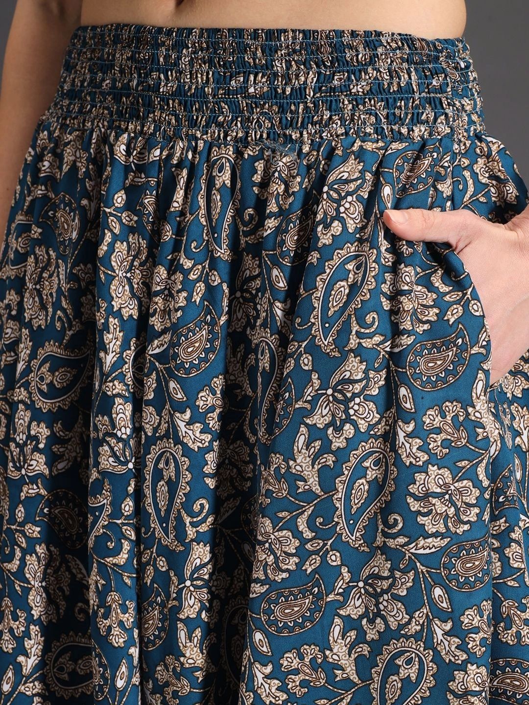 Women Ethnic Motifs Printed Ethnic Palazzos 7