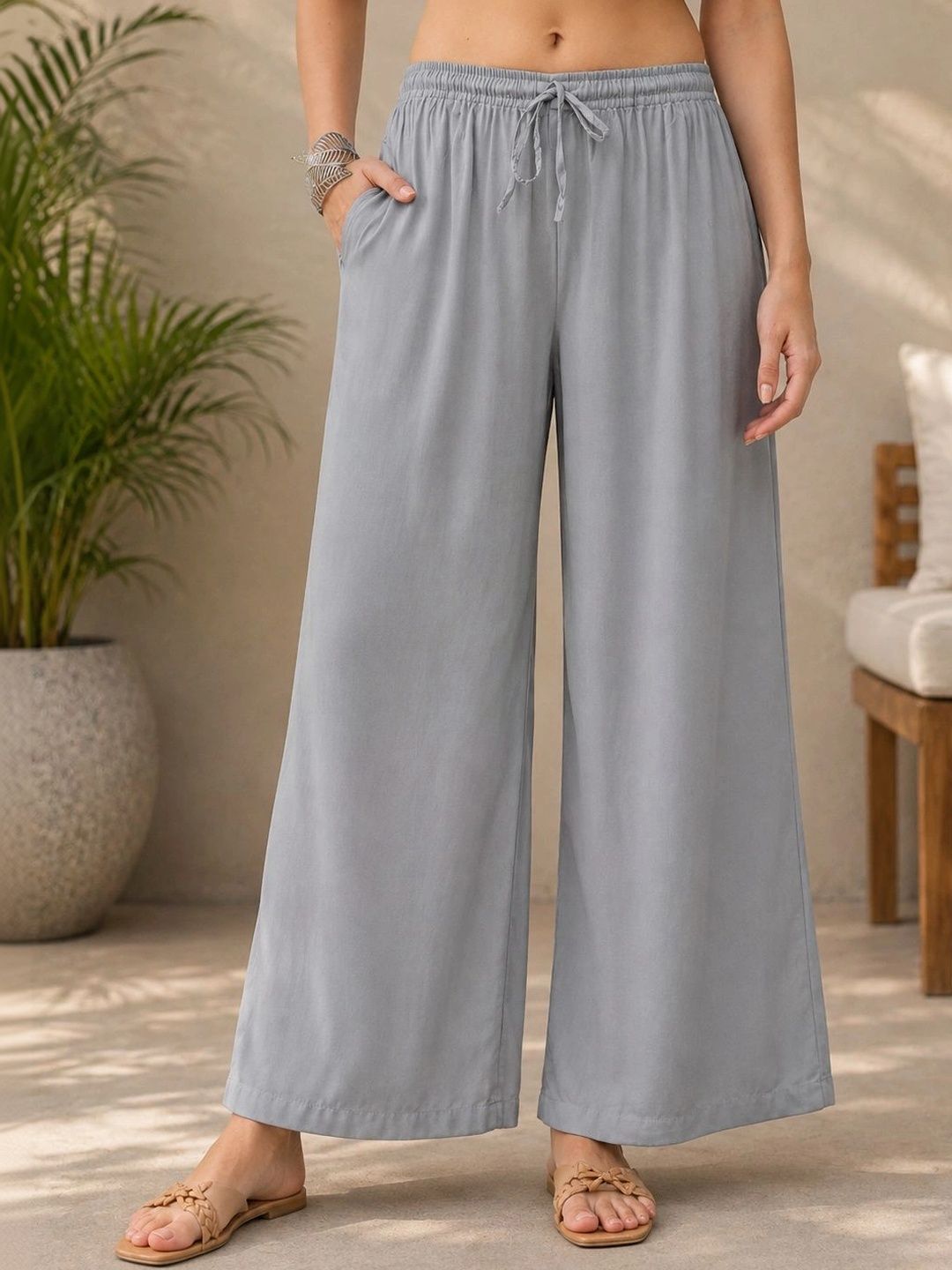 X Gracit Women Knitted Palazzos