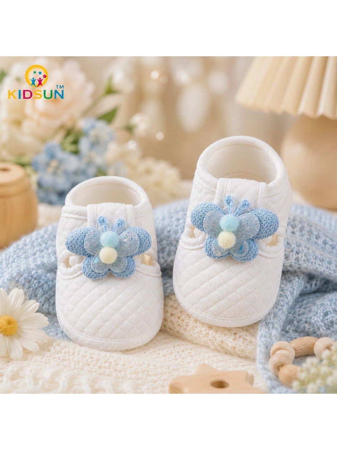 KIDSUN Unisex Kids Cotton Booties