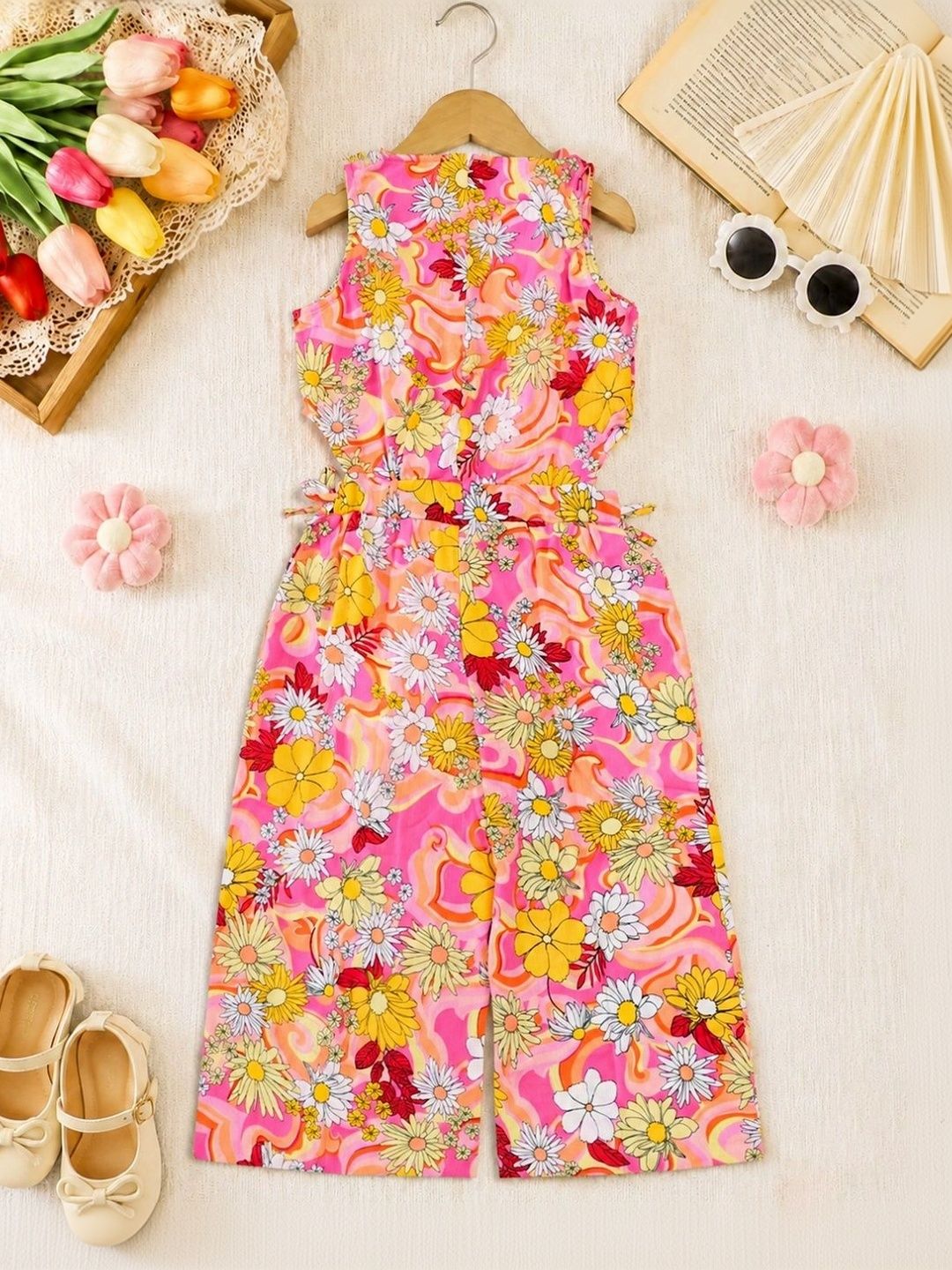Girls Printed Basic Jumpsuit 3