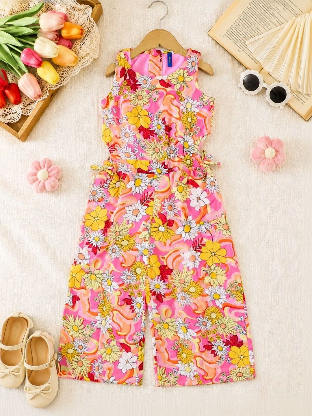 Girls Printed Basic Jumpsuit 2