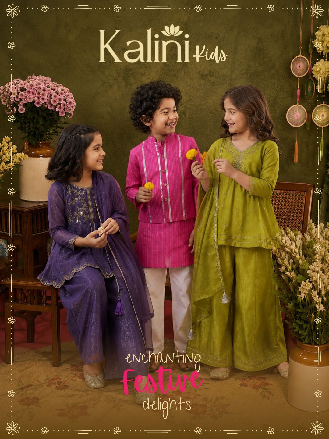 Girls Printed Ready to Wear Lehenga & 6