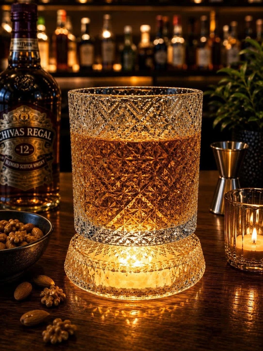 PrimeWorld Transparent Unisex Glass Whisky Glass Bar Glass
