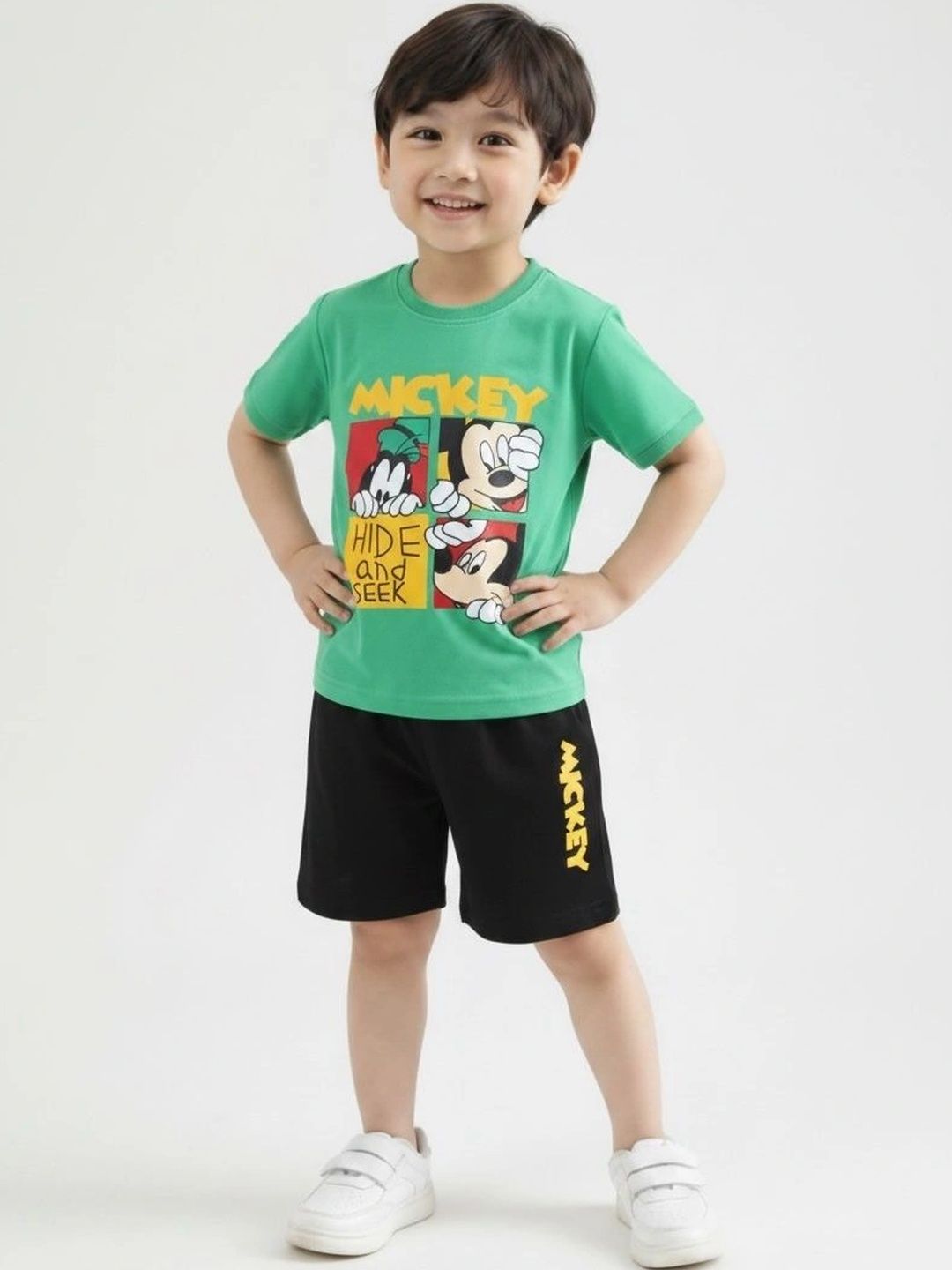 IcePie Boys Printed T-shirt with Shorts