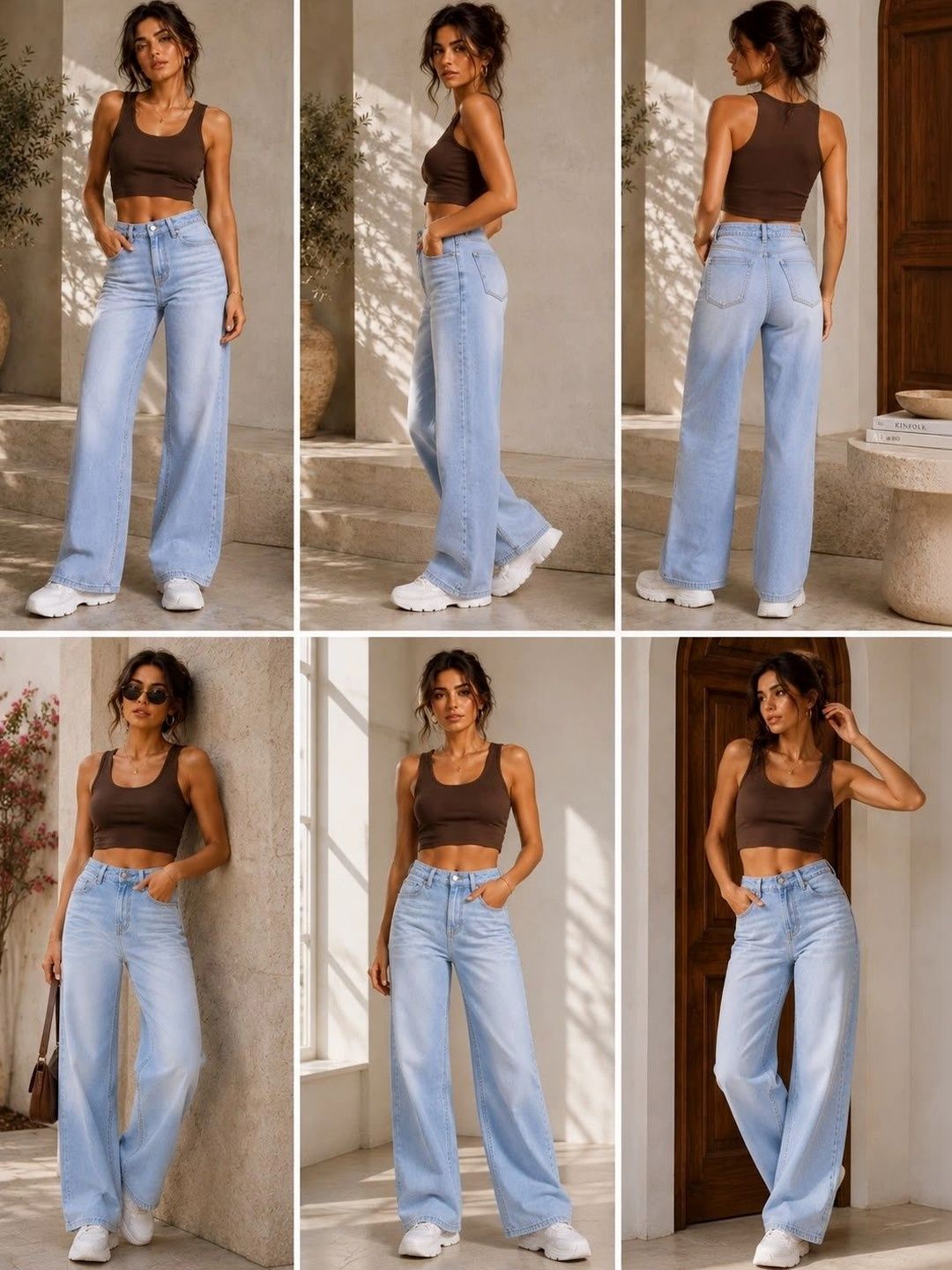 Women High-Rise Mildly Distressed Light Fade Stretchable Jeans 4