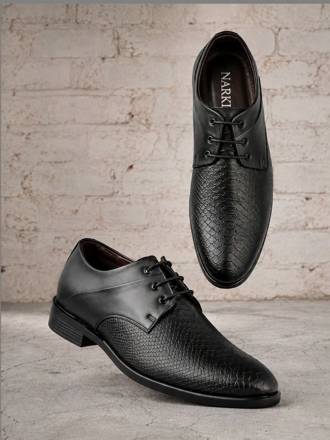 NARKI Men Leather Formal Derbys
