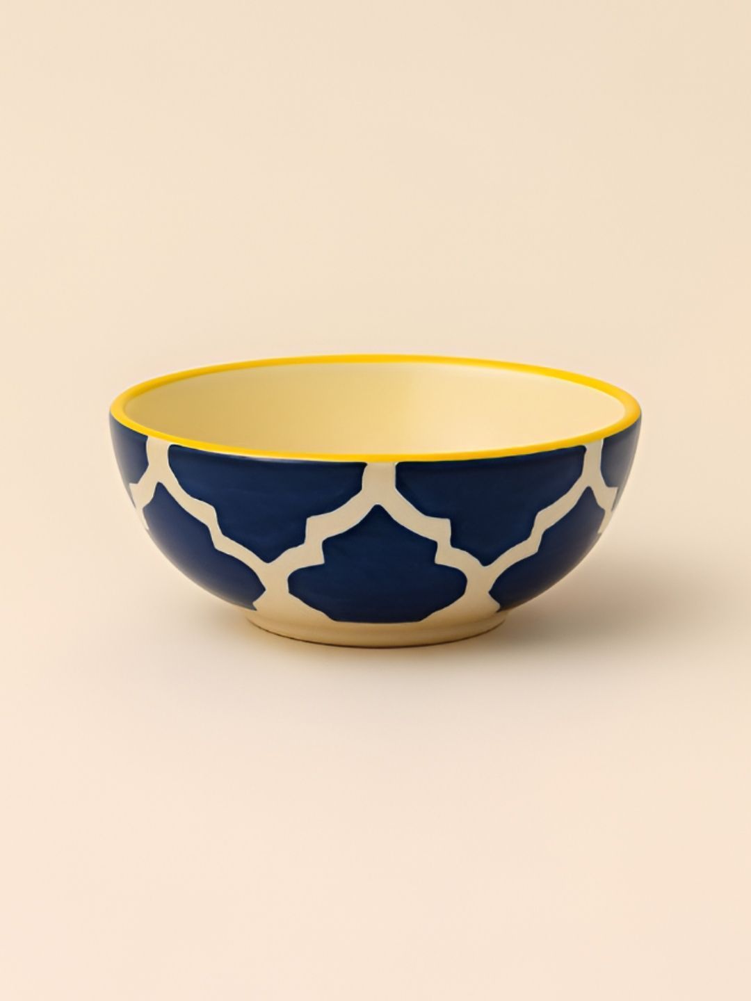 Myntra Elegant Homes Blue 2025 1 Pieces Ceramic Dishwasher and Microwave Safe Serving Bowl