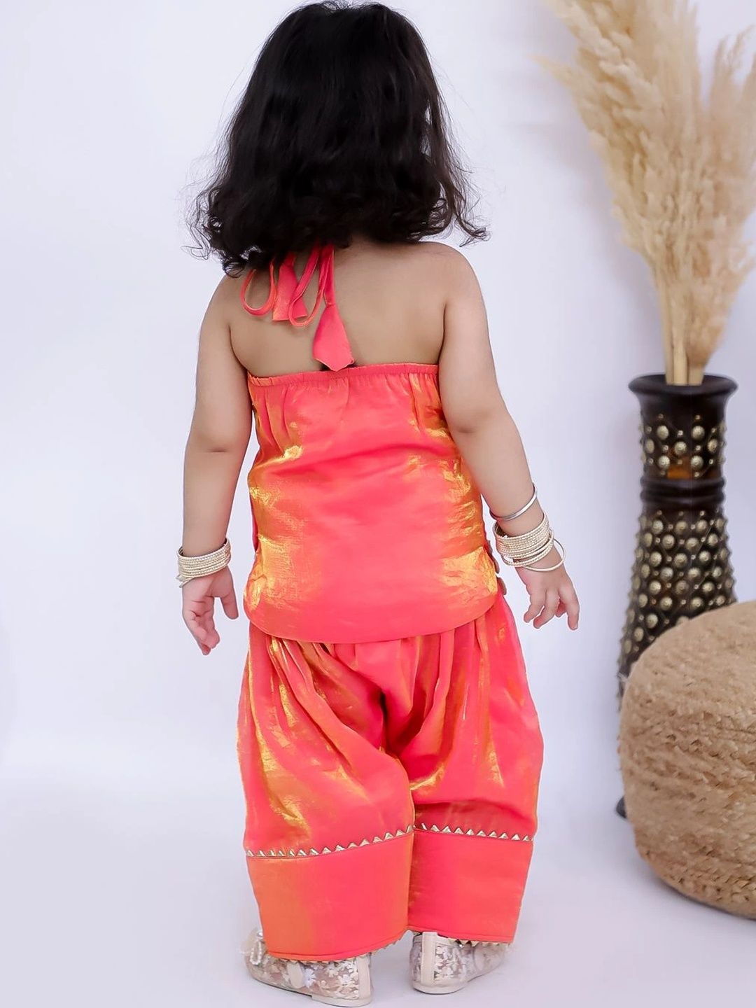 Girl Regular Mirror Work Kurti with Patiala 4