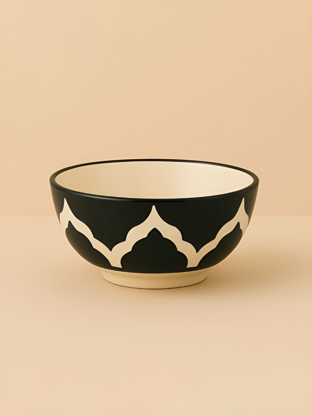 Myntra Elegant Homes Black 2025 1 Pieces Ceramic Dishwasher and Microwave Safe Serving Bowl
