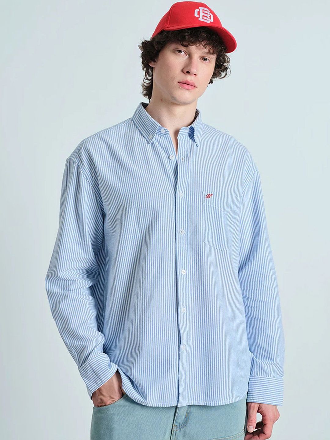 Coastal Breeze Stripe Shirt For Men