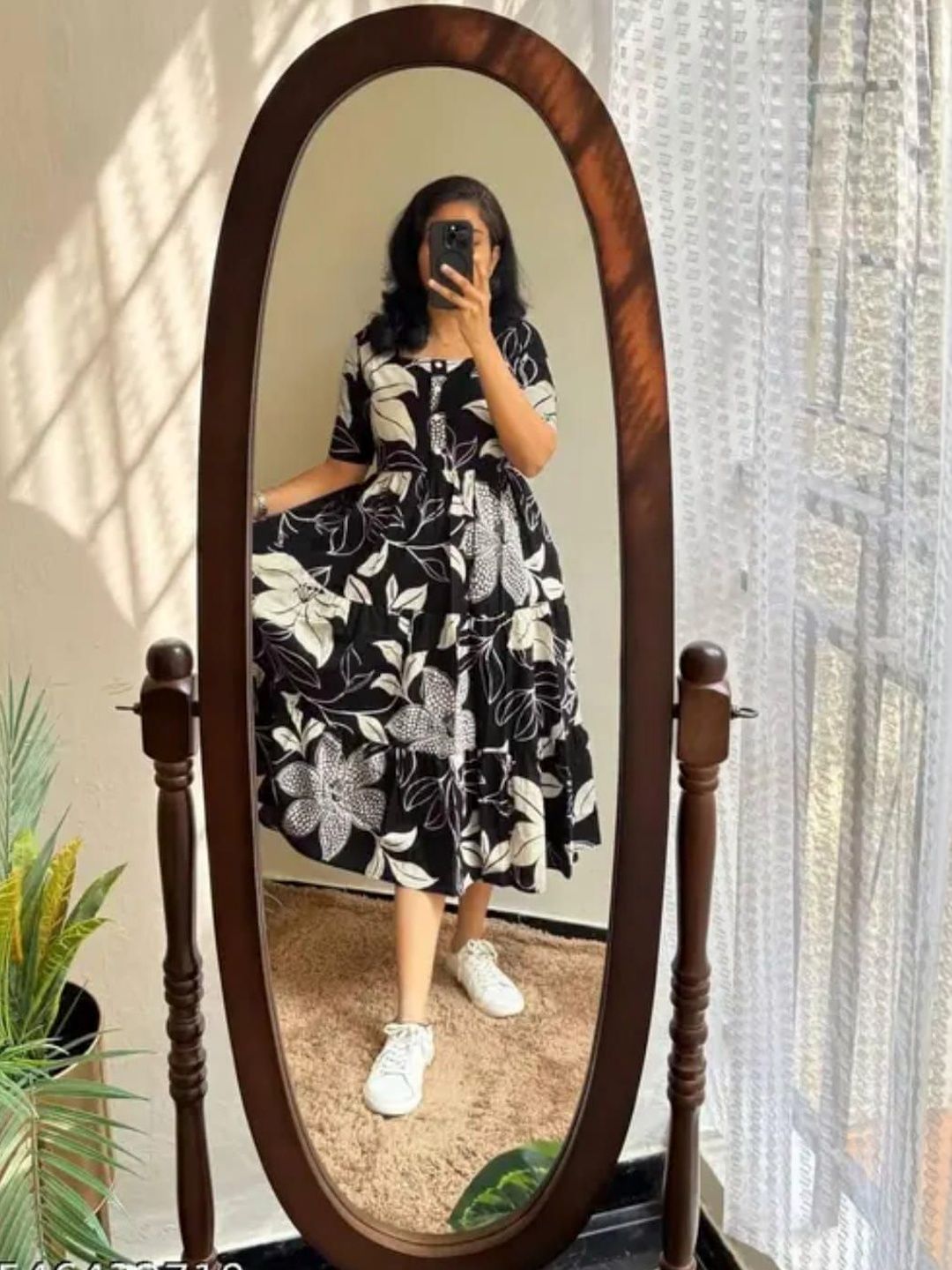 Ammiy London Floral Print Fit & Flare Midi Dress