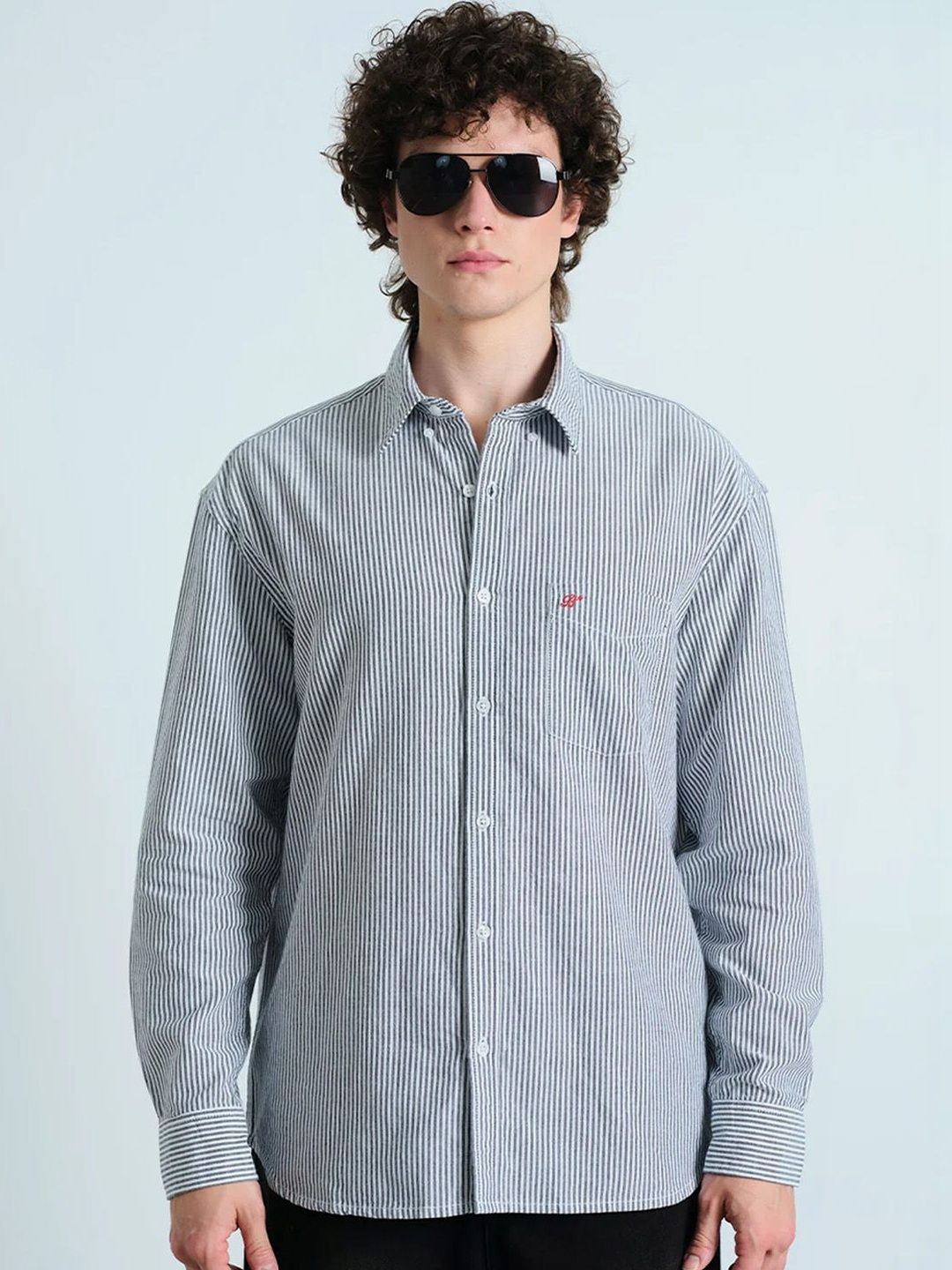 Bonkers Corner Men Classic Micro Checks Checked Casual Shirt