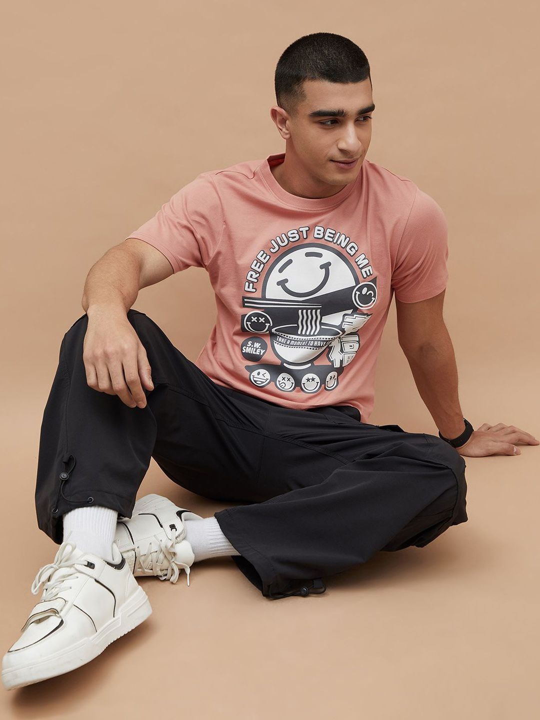 SmileyWorld Men Printed T-shirt
