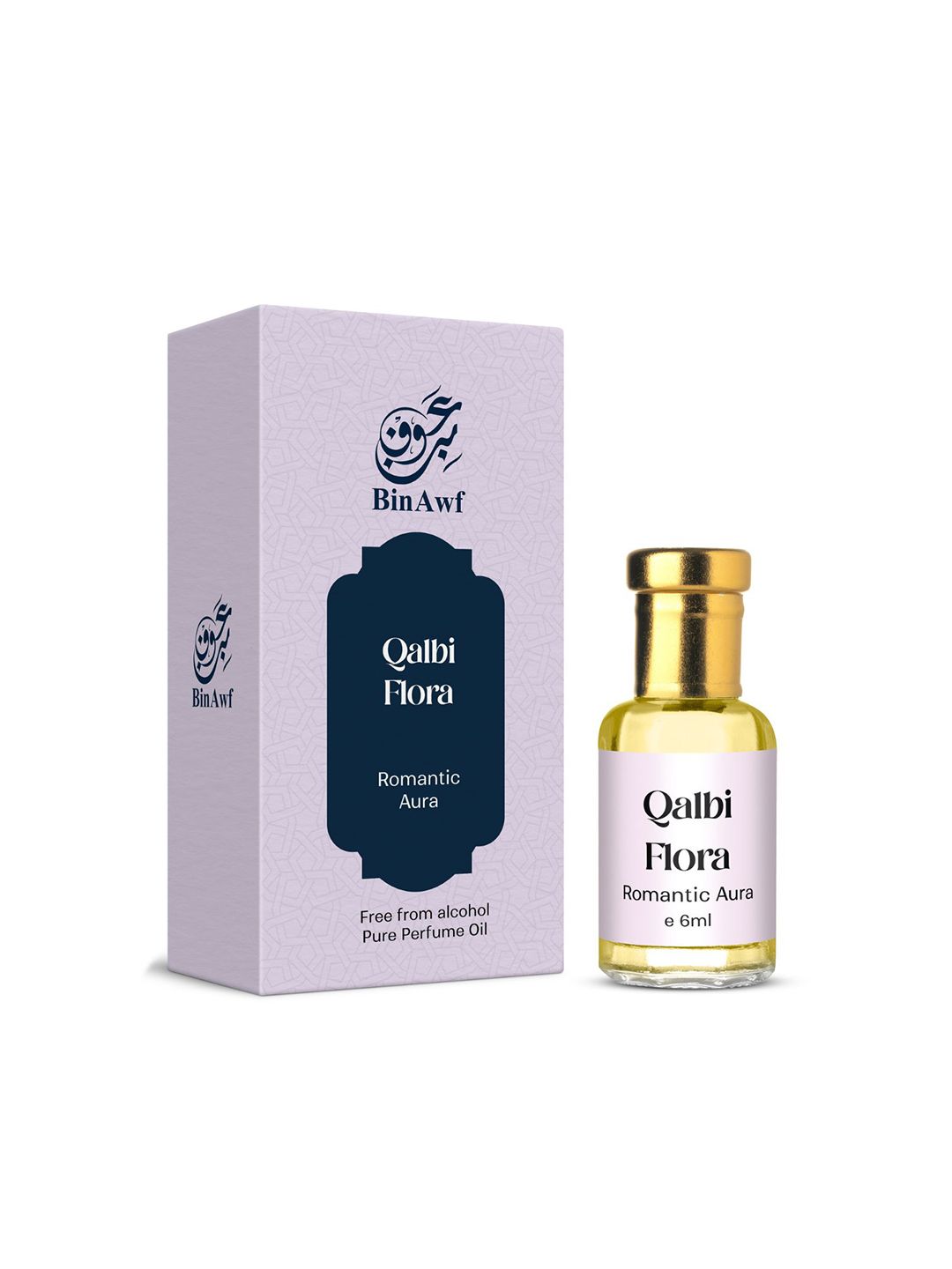BinAwf Qalbi Flora Romantic Aura Non Alcohol Attar- 6 ml