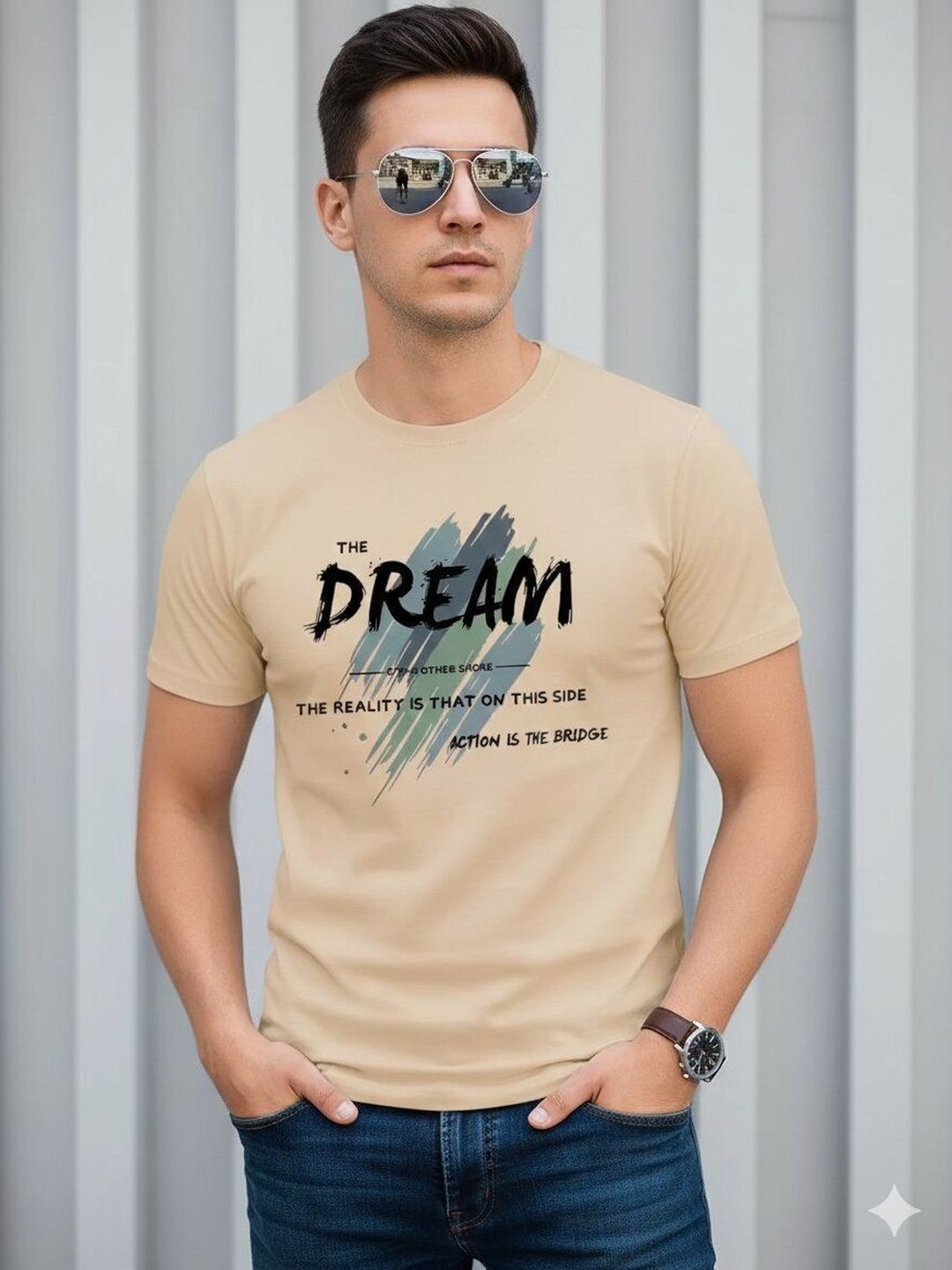 R.Code by The Roadster Life Co. Men Typography Printed T-shirt