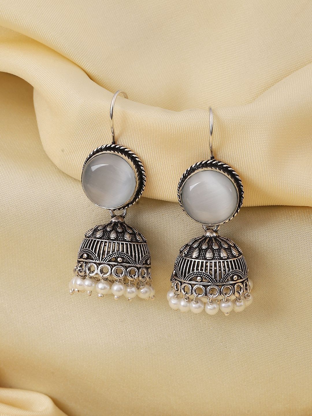 Biba Dome Shaped Jhumkas Earrings