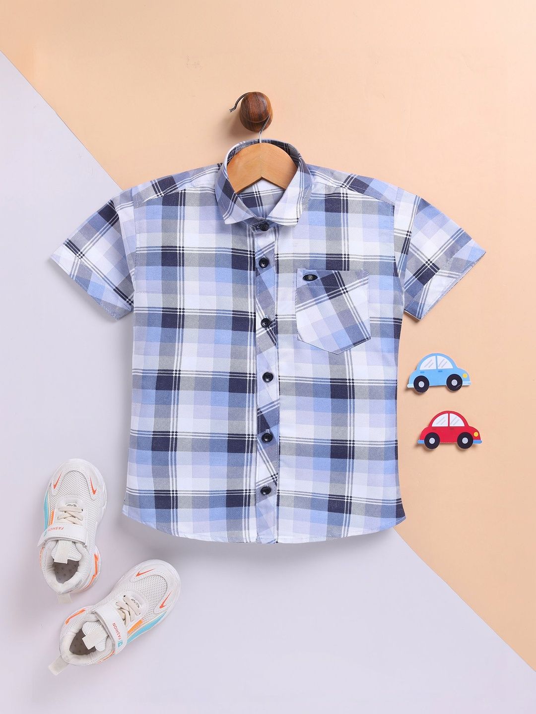 Blushh Berry Boys Checked Casual Shirt