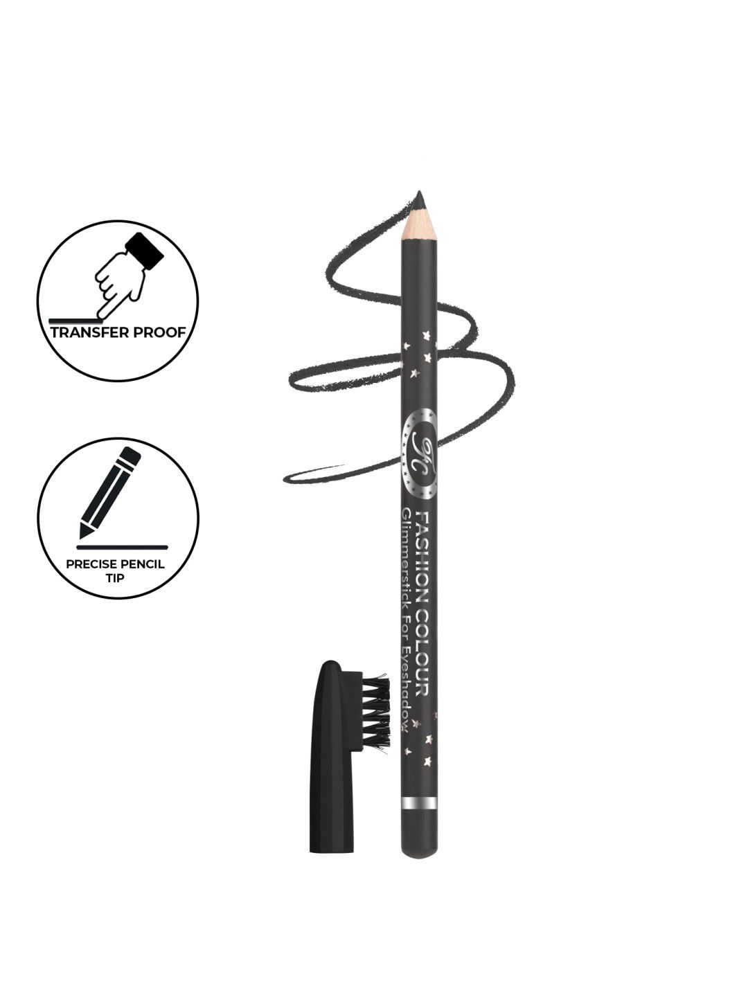Fashion Colour Professional Long Lasting Eyebrow Pencil with Brush 1.3g - Grey 07
