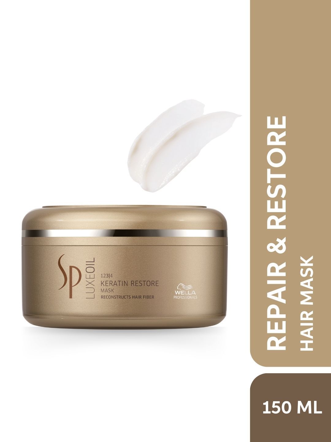 WELLA PROFESSIONALS SP LuxeOil Keratin Restore Mask for Deep Nourishment & Repair - 150ml