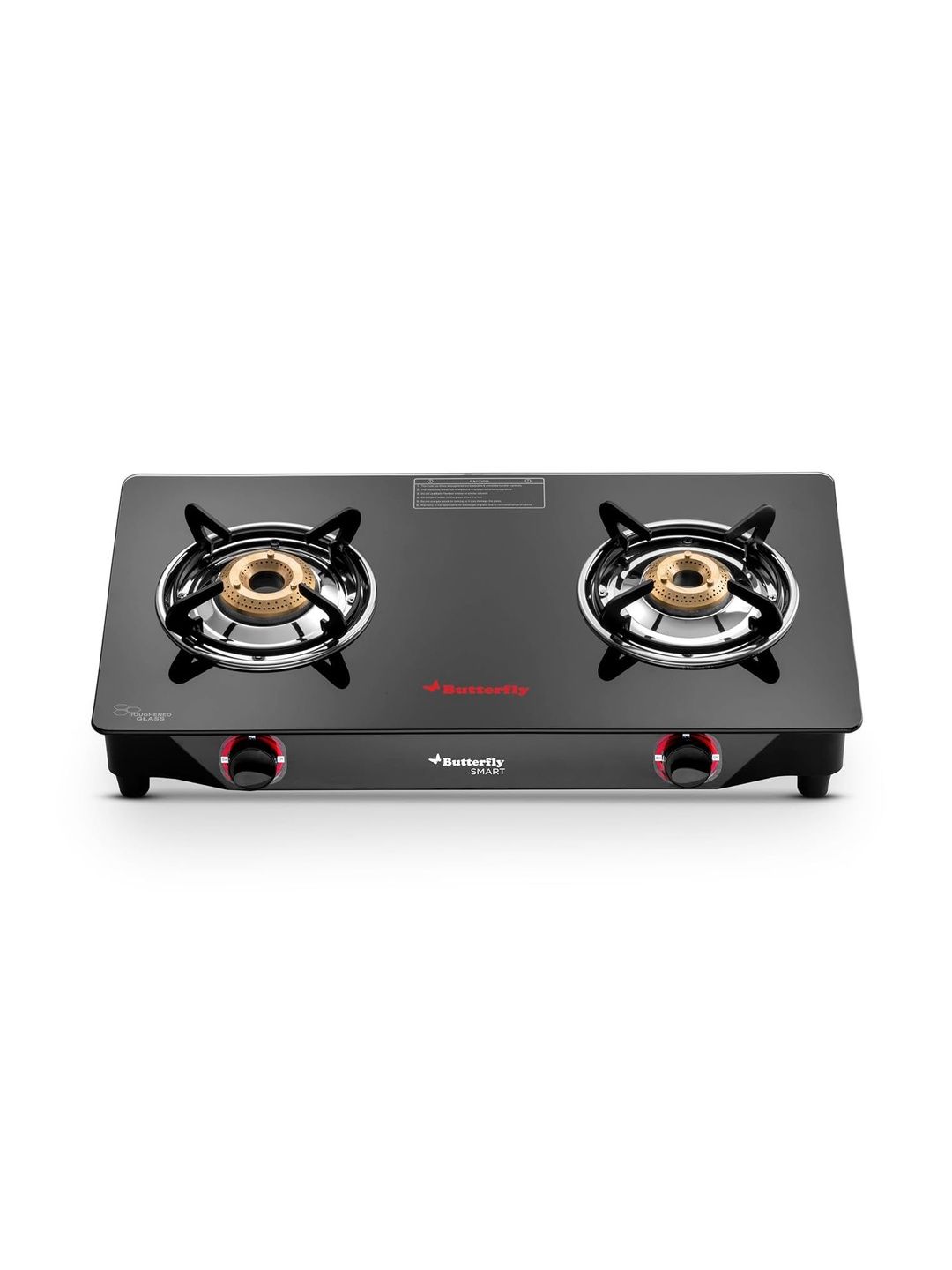 Buy Butterfly Black Glass LPG 2 Burner Gas Stove -  - Home for Unisex