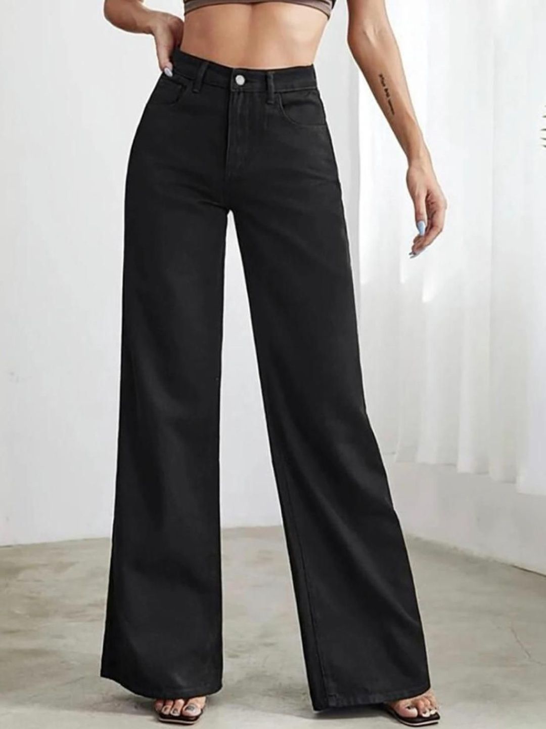 SZN Women Straight Fit High-Rise Stretchable Jeans