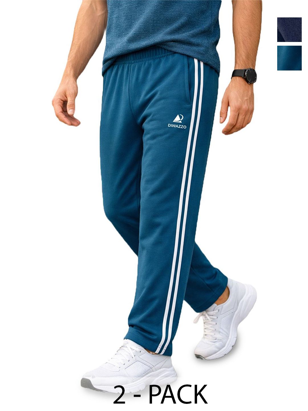 Diwazzo Men Pack of 2 Regular Fit Training fwd