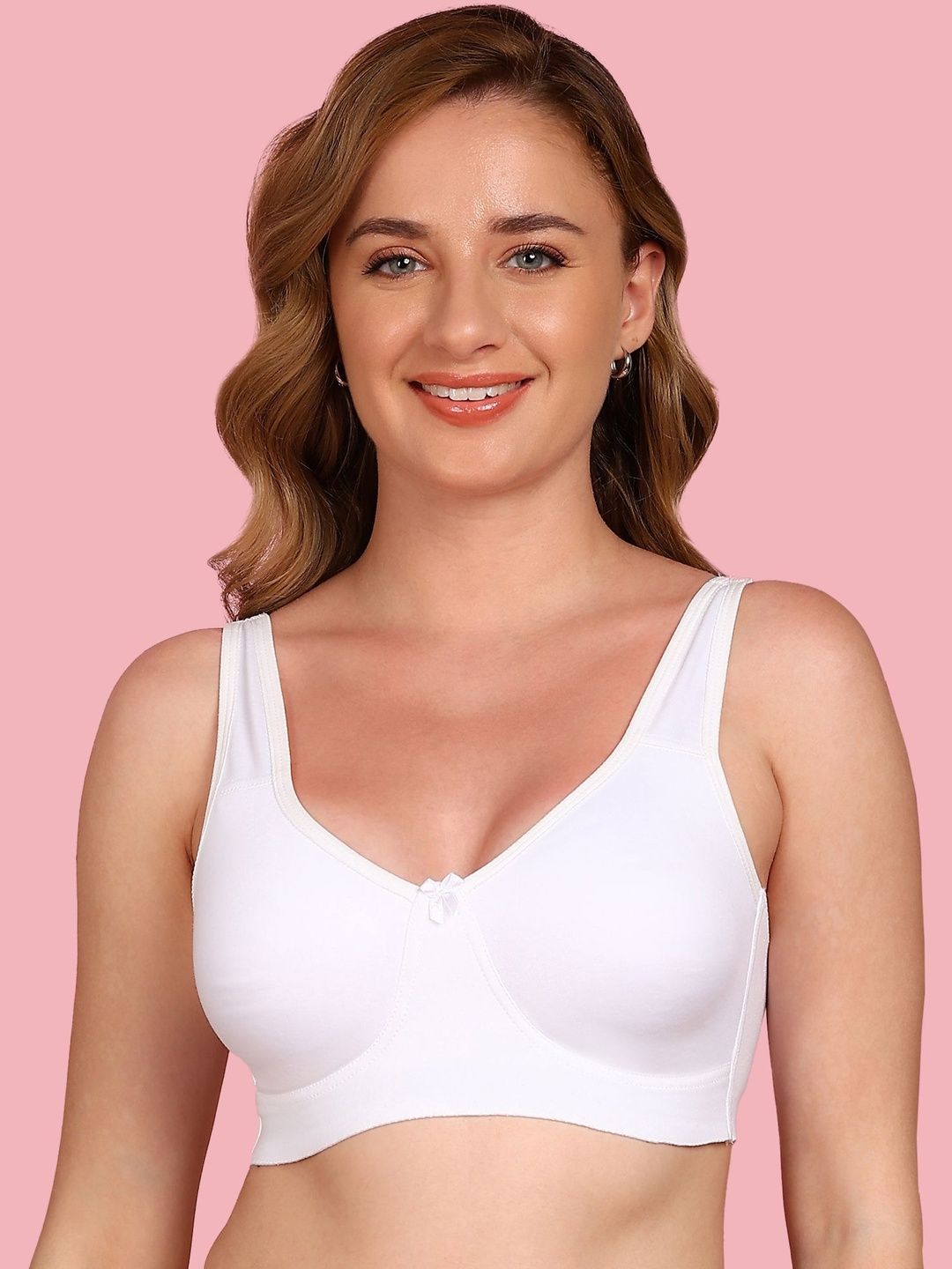 Invisi-Soft Cotton Non-Padded Non-Wired Plus-Size Everyday Bonded Bra