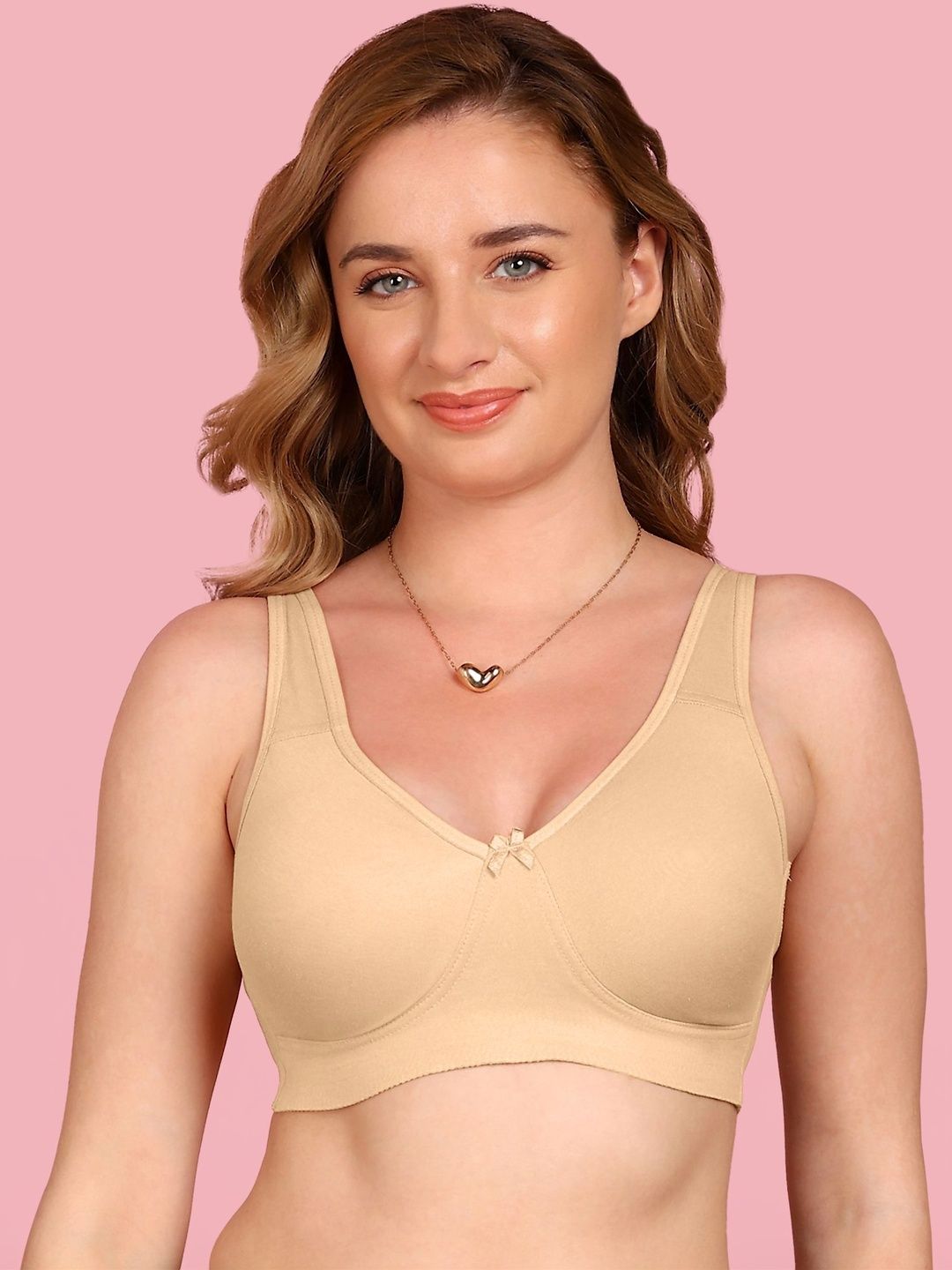 Invisi-Soft Cotton Non-Padded Non-Wired Plus-Size Everyday Bonded Bra