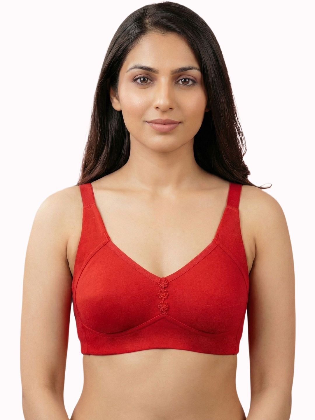 Invisi-Soft Plus-Size Cotton Non-Padded Non-Wired Full Coverage Minimiser Bonded Bra