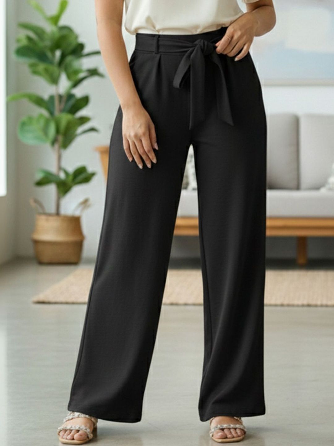 CORSICA Women Comfort High-Rise Pleated Trousers