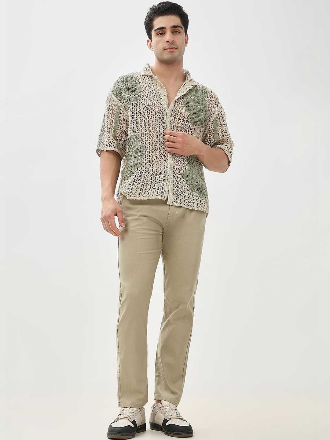 Hence Men Relaxed Fit Linen Jogger With drawstring