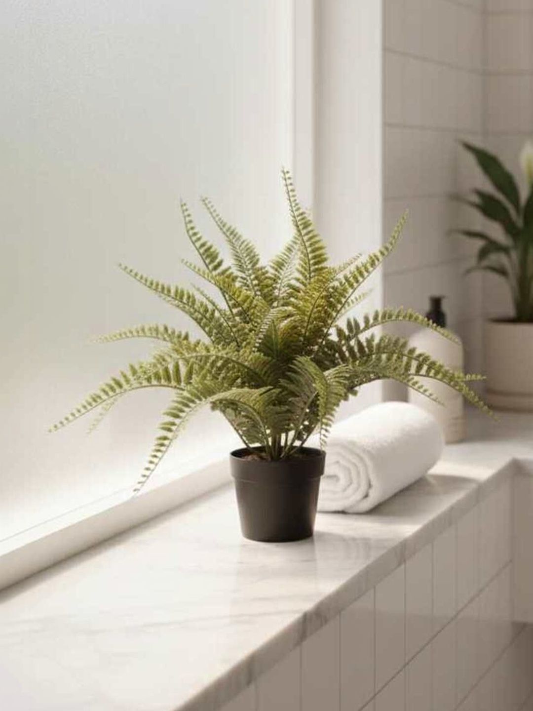 paperi Green 1 Pieces Fern Artificial Plant With Pot