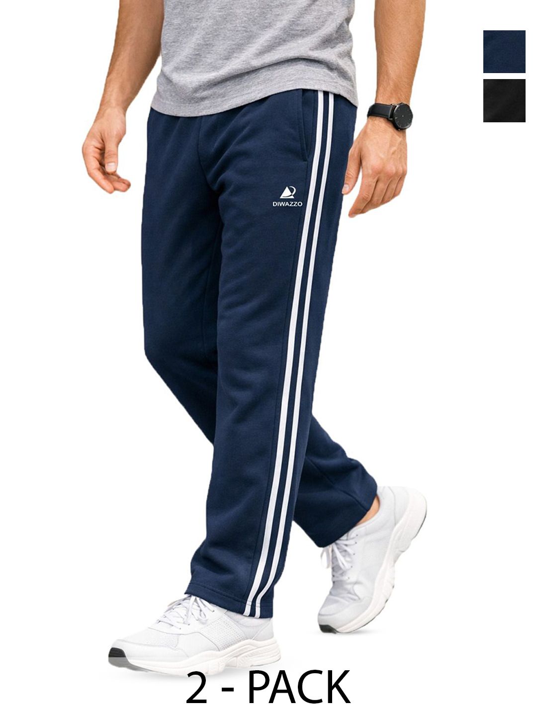 Diwazzo Men Pack of 2 Regular Fit Training fwd