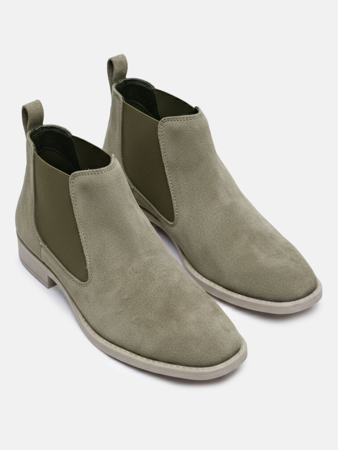 Buy Kenneth Cole Men Suede Leather Chelsea Boots -  - Footwear for Men