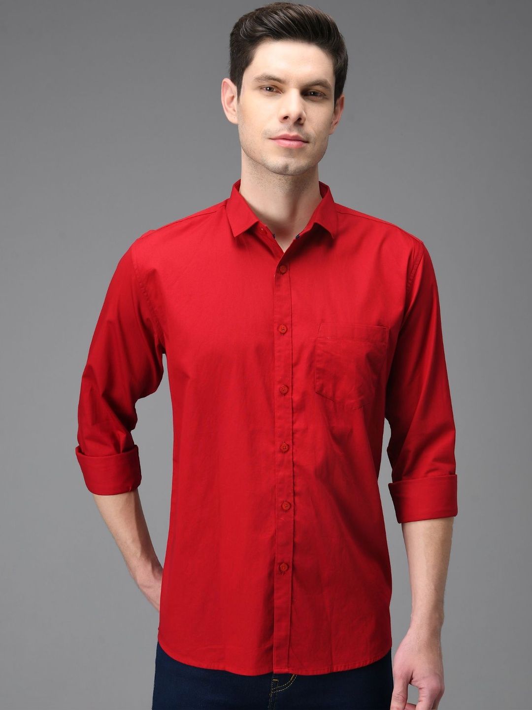 kibit Men Slim Fit Casual Shirt