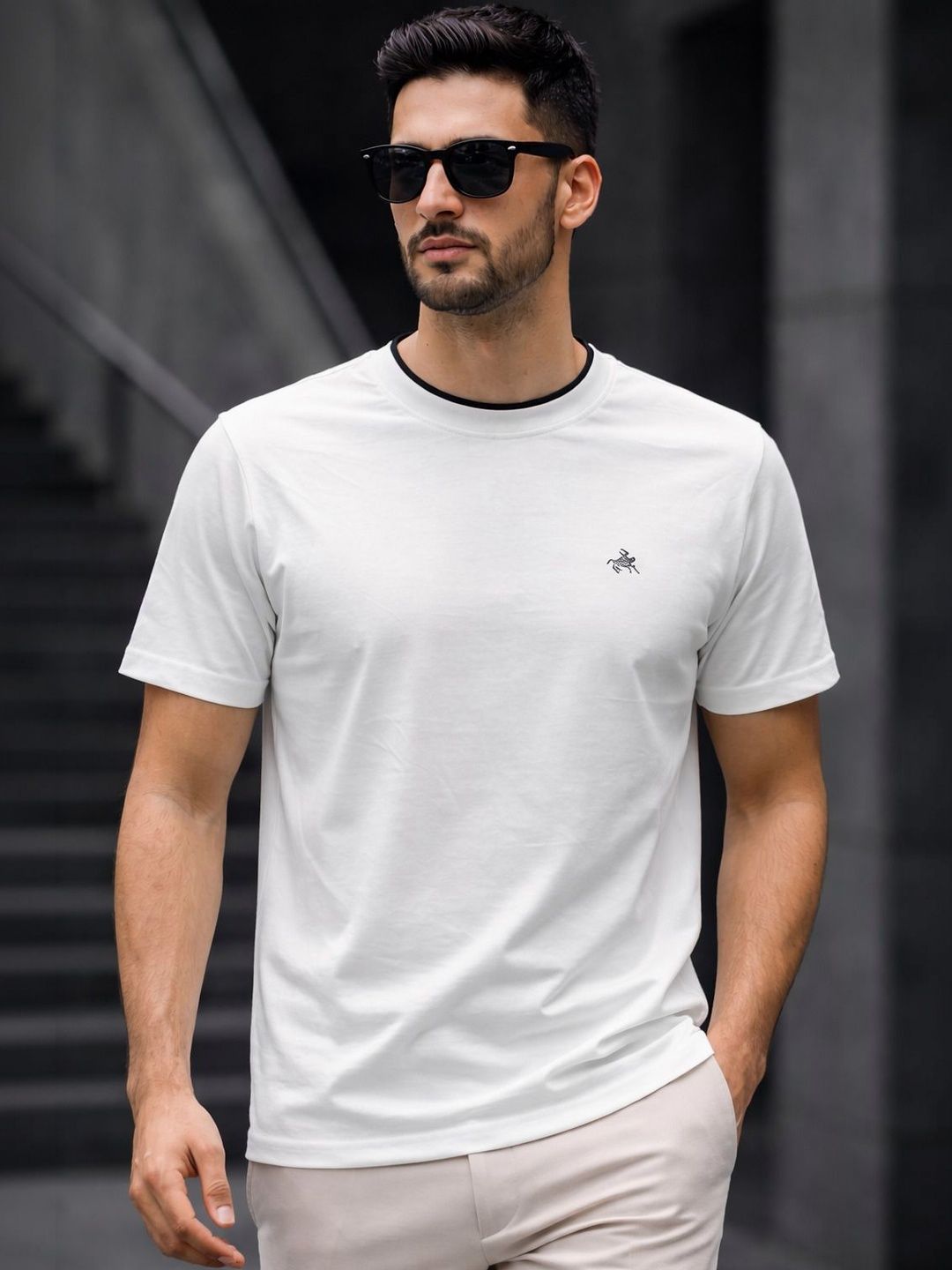ROLLISTEAR Men Brand Logo T-shirt