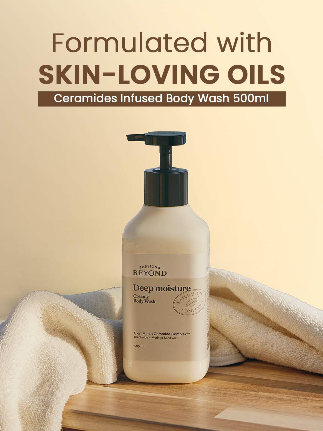 belif Deep Moisture Vegan Body Wash With Ceramide + Moringa Seed Oil - 500 ml