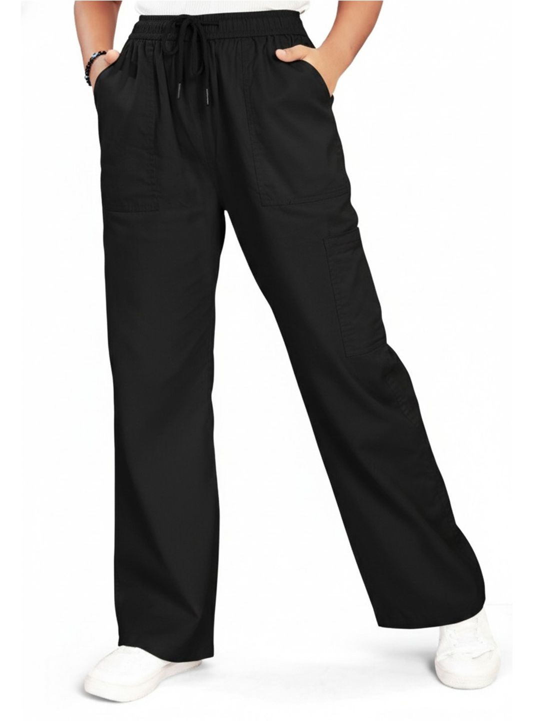 UNOseven Girls Denim Patch Cargo Pant