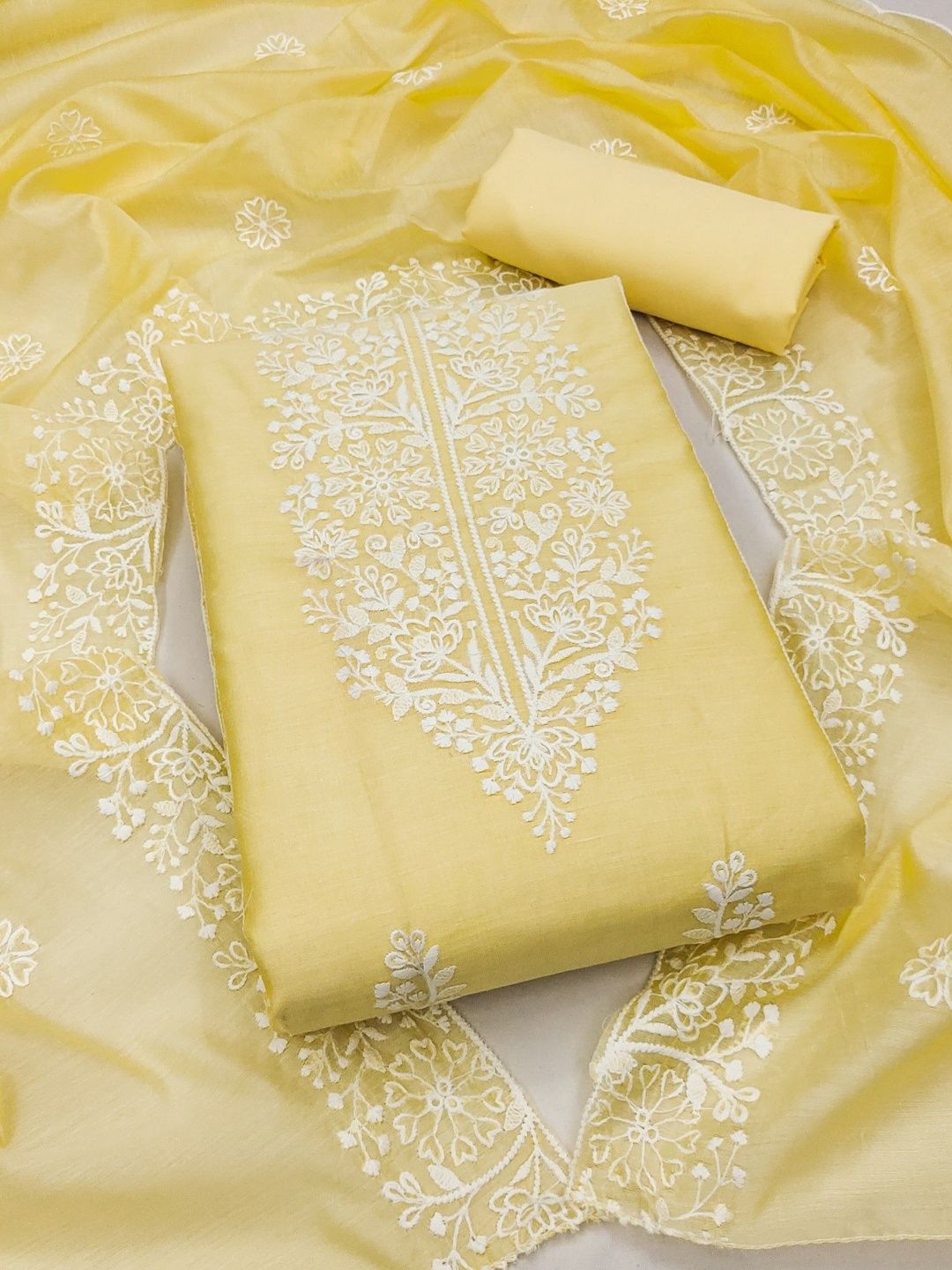 Dhaaga Ghar Embroidered Unstitched Dress Material