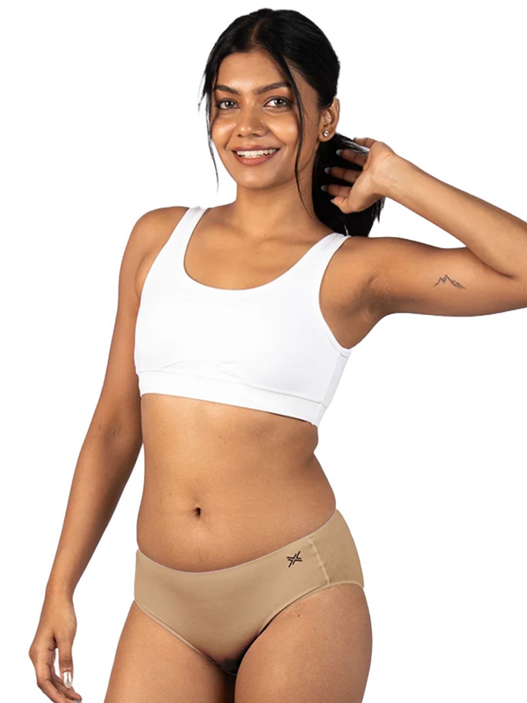 LAVOS Mid-Rise No Marking Anti Bacterial Bamboo Cotton Hipster Briefs
