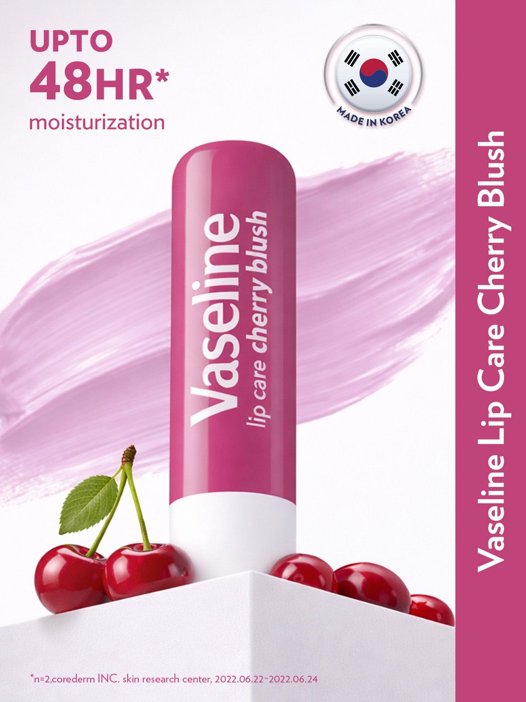 Vaseline Lip Care Tinted Lip Balm Stick for 48Hr Moisturization 4.8 g - Cherry Blush