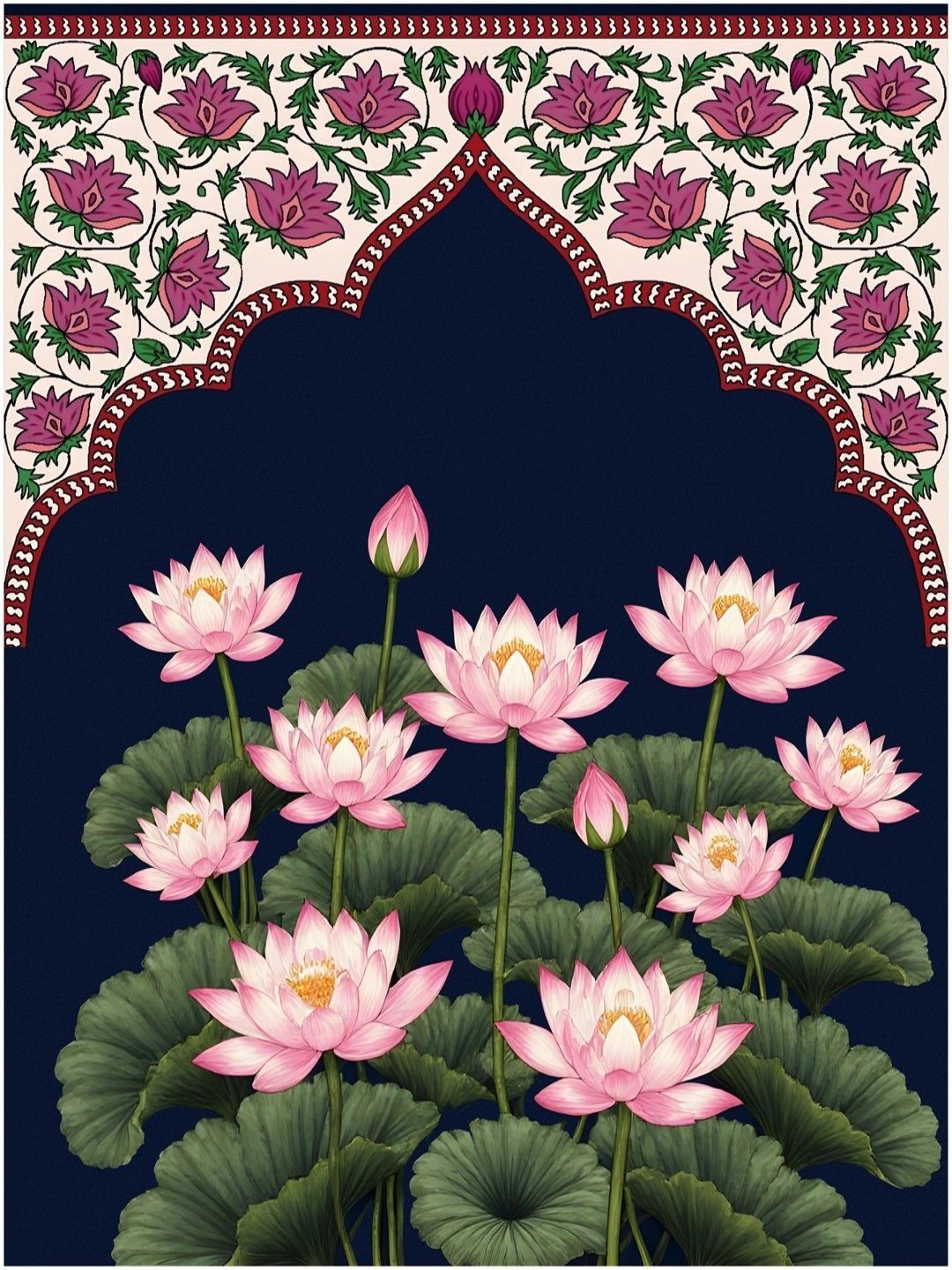 Buy Aura Kamal Floral Backdrop Design -  - Home for Unisex