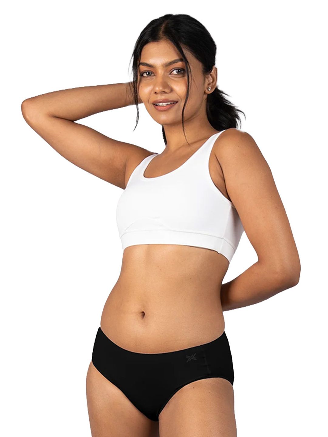 LAVOS Mid-Rise No Marking Anti Bacterial Bamboo Cotton Hipster Briefs