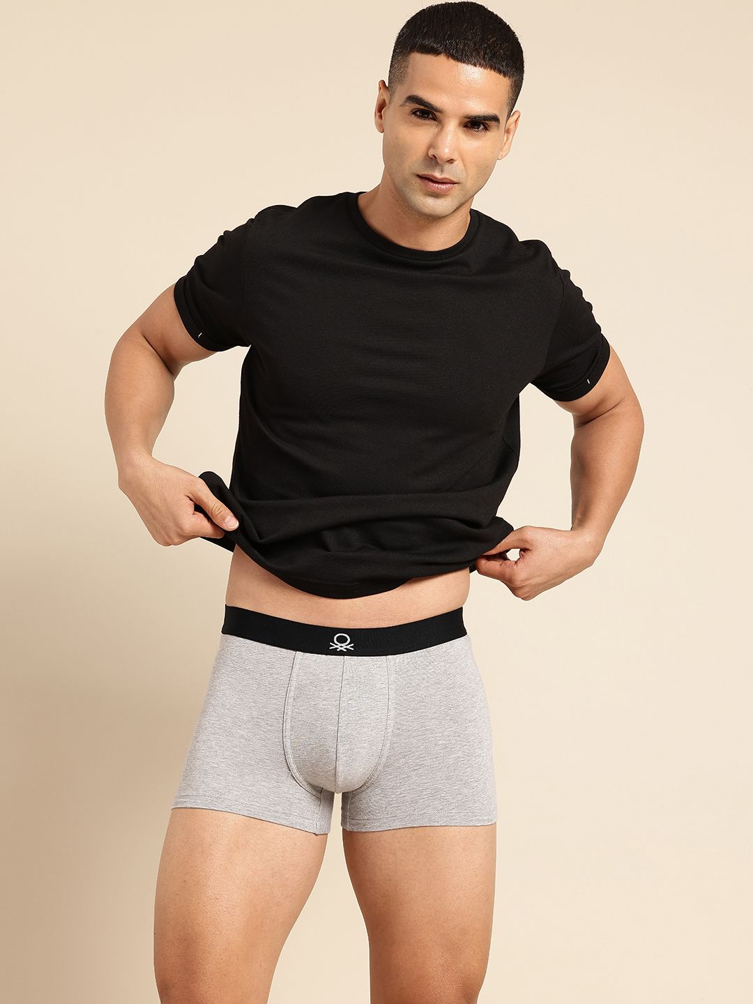 United Colors of Benetton Men Solid Knitted Trunks