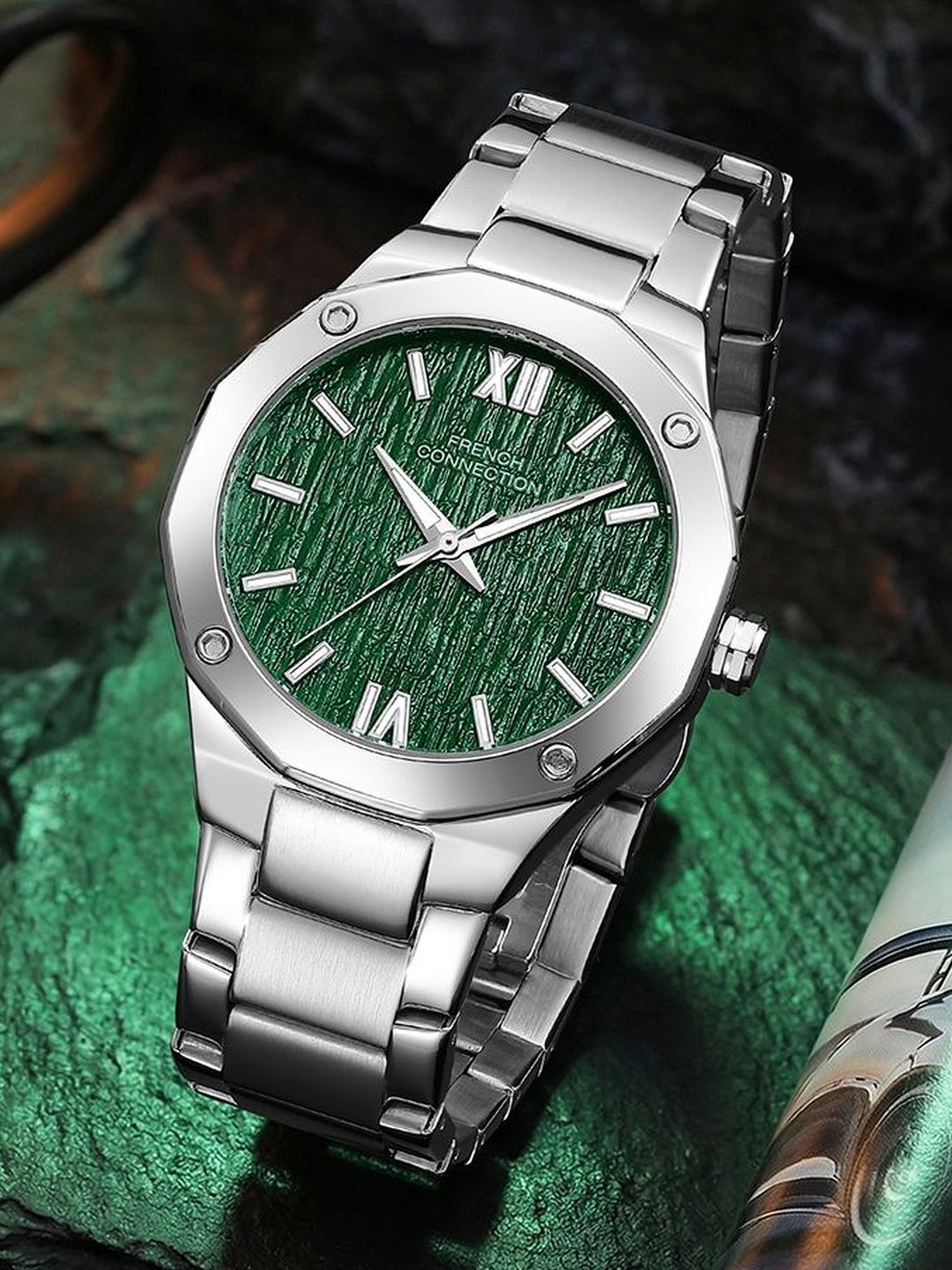 French Connection Men Dial & Stainless Steel Straps Analogue Watch FCU15NSM