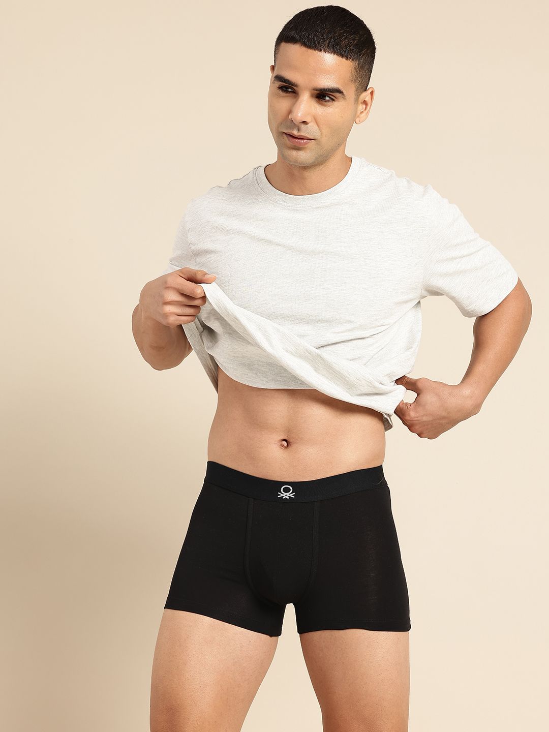 United Colors of Benetton Men Solid Knitted Trunks